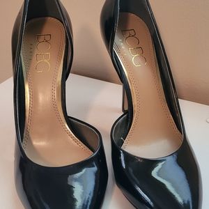 BCBG Black Patent Leather Pumps. SZ 9